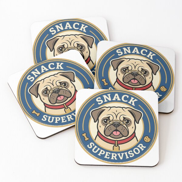 Item preview, Snack Supervisor Pug designed and sold by Wild Creative Art.