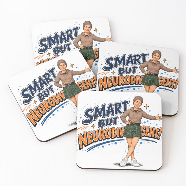 Item preview, Smart But Neurodivergent Funny ADHD Girl designed and sold by FEEL GOOD CLUB DESIGNS.