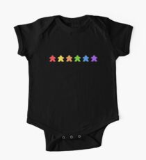Rainbow Board Game Meeple - Board Games Addict Meeples One Piece - Short Sleeve
