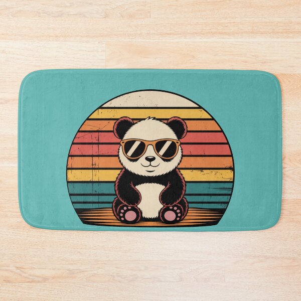 Item preview, Cute Panda with Sunglasses – Retro Cool Panda T-Shirt Design designed and sold by Biedroneczka.