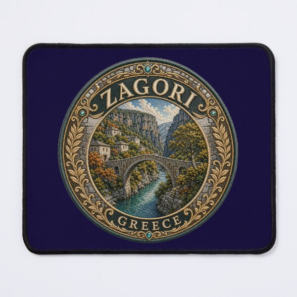 Item preview, Zagori, Greece – Stone arch bridge, mountain villages & autumn colors designed and sold by Girih.