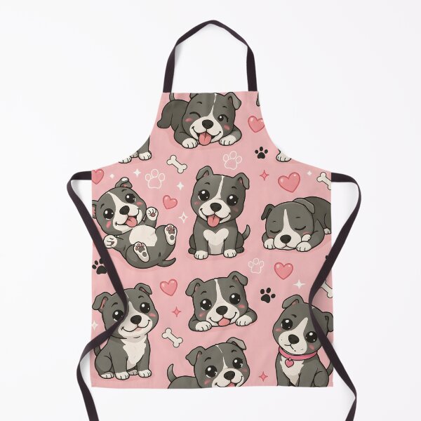 Item preview, Cute Kawaii American Staffordshire Terrier Puppies Pattern designed and sold by blankTeeShirt.