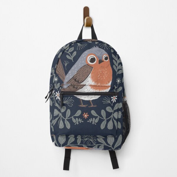 Item preview, Robin Bird Art | Botanical Woodland Bird designed and sold by Filora Atelier | Bird Art.