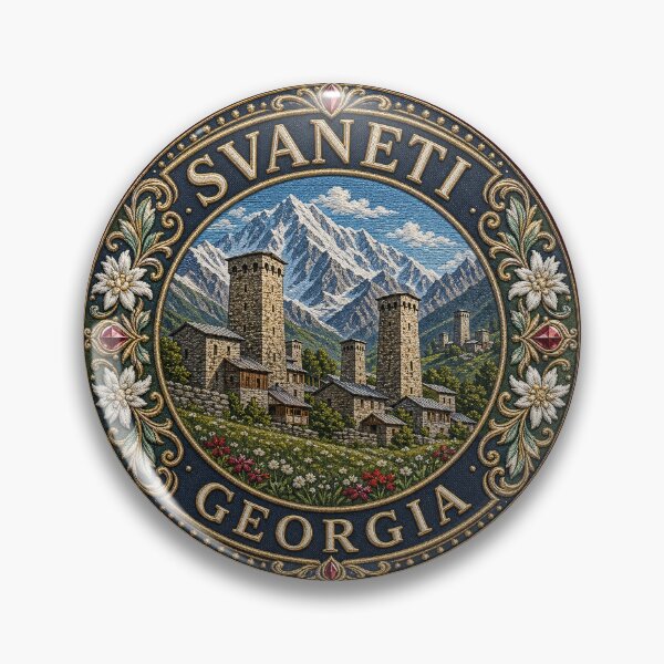 Item preview, Svaneti, Georgia – defensive towers, mountain villages & Caucasus peaks designed and sold by Girih.