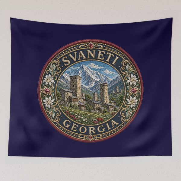 Item preview, Svaneti, Georgia – defensive towers, mountain villages & Caucasus peaks designed and sold by Girih.