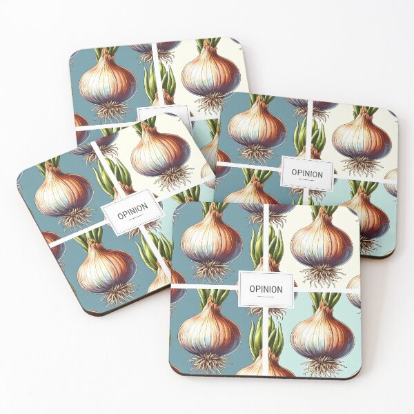 Item preview, Opinion Onion Funny Food Typography Illustration Quote Design designed and sold by Saucebyte.