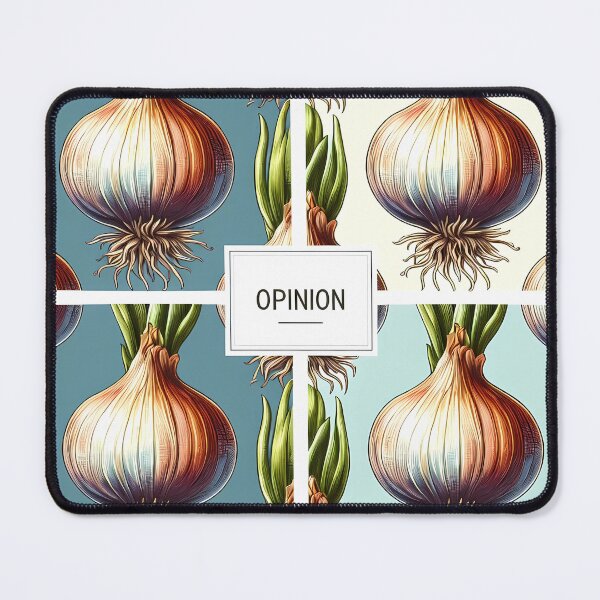 Item preview, Opinion Onion Funny Food Typography Illustration Quote Design designed and sold by Saucebyte.