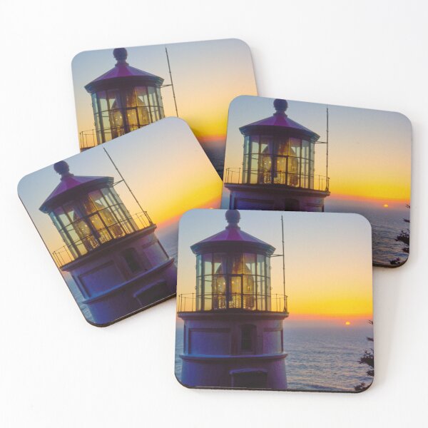 Item preview, An Oregon Coast Lighthouse at Sunset designed and sold by jklune.