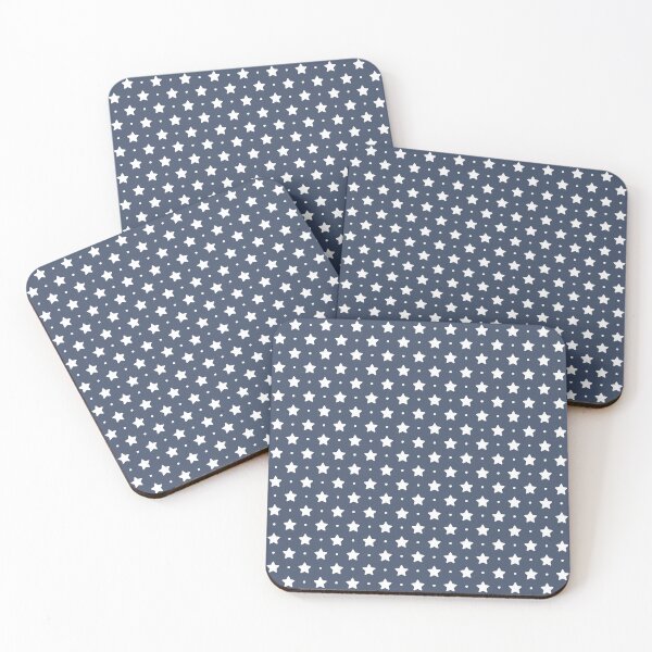 Item preview, Navy Blue Stars and Dots | White Stars on Dark Blue | Classic Navy Star Pattern | Midnight Blue Starry Sky | Star and Polka Dot Pattern | Dark Blue Starry Night | Minimalist Navy Stars designed and sold by VivaFy.