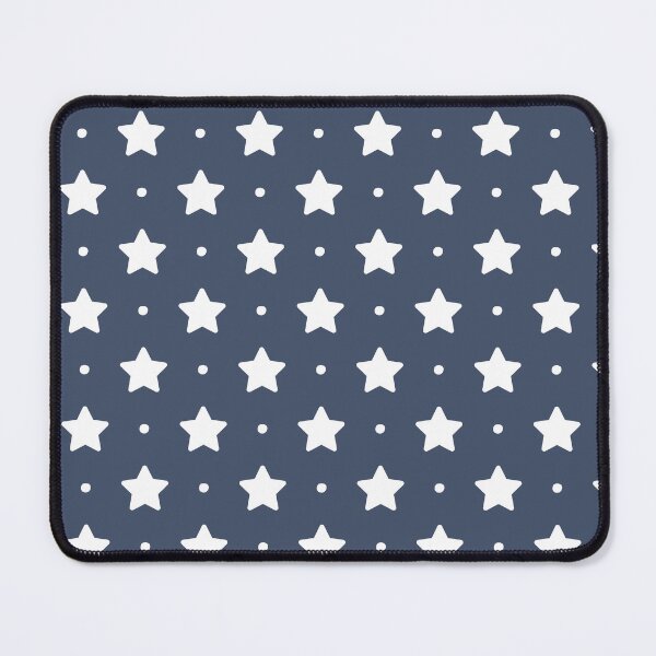 Item preview, Navy Blue Stars and Dots | White Stars on Dark Blue | Classic Navy Star Pattern | Midnight Blue Starry Sky | Star and Polka Dot Pattern | Dark Blue Starry Night | Minimalist Navy Stars designed and sold by VivaFy.
