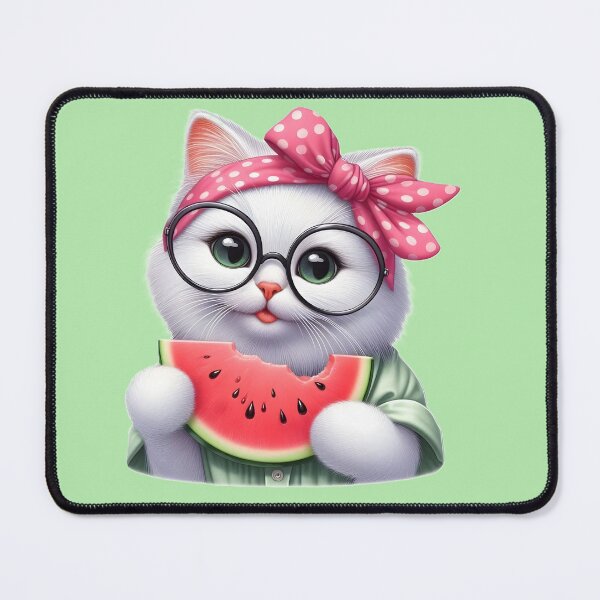 Item preview, Cute White Cat. Hello Summer designed and sold by Artquinox.