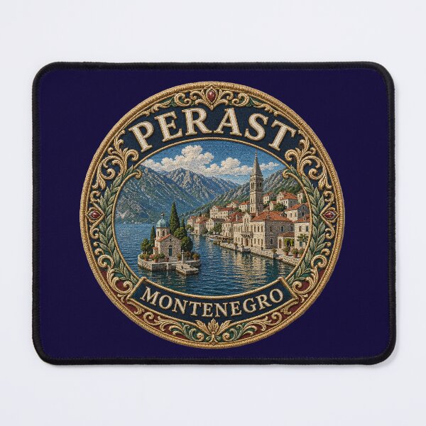 Item preview, Perast, Montenegro – Waterfront promenade, church tower & island chapel designed and sold by Girih.
