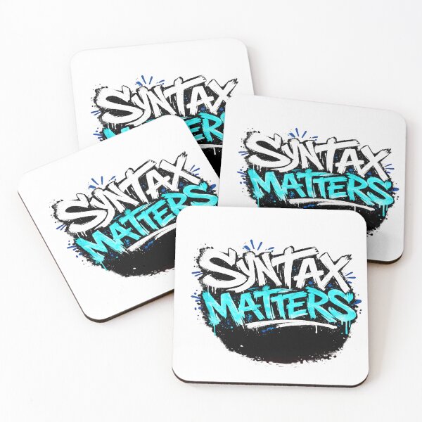 Item preview, Syntax Matters Graffiti designed and sold by Nerd Romance Café.