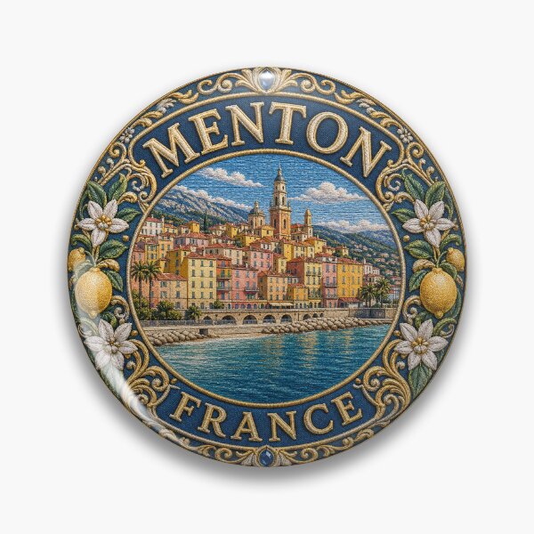 Item preview, Menton, France – Old Town, Lemons & Riviera Shore designed and sold by Girih.