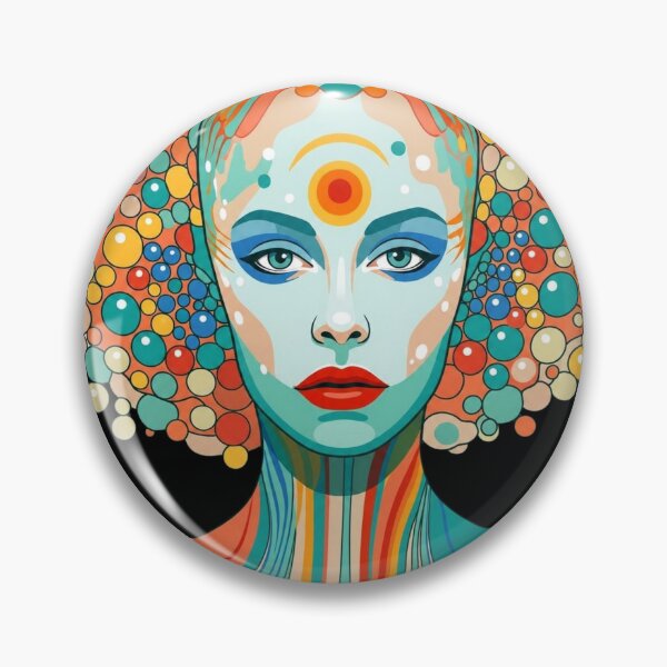 Item preview, Pop Art Graphic Woman Portrait Colorful Festival designed and sold by G-M-Designs.
