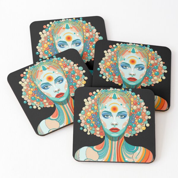 Item preview, Pop Art Graphic Woman Portrait Colorful Festival designed and sold by G-M-Designs.