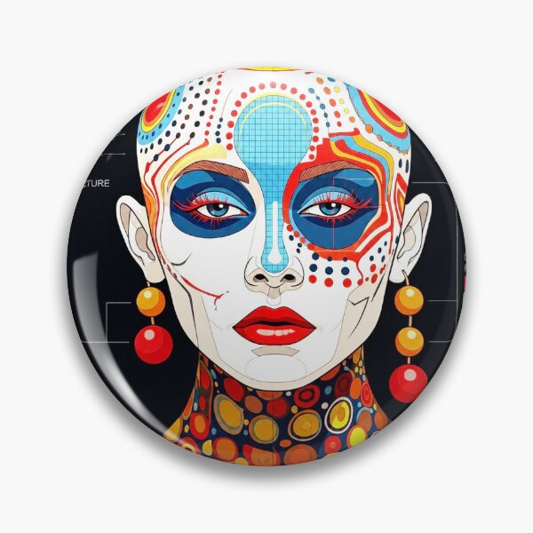 Item preview, Pop Art Graphic Woman Portrait Colorful Festival designed and sold by G-M-Designs.