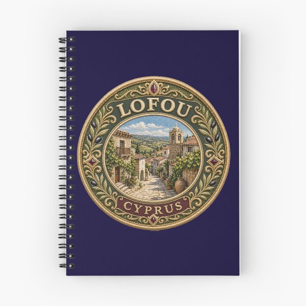 Item preview, Lofou, Cyprus – Stone village, bell tower & hilly landscape designed and sold by Girih.