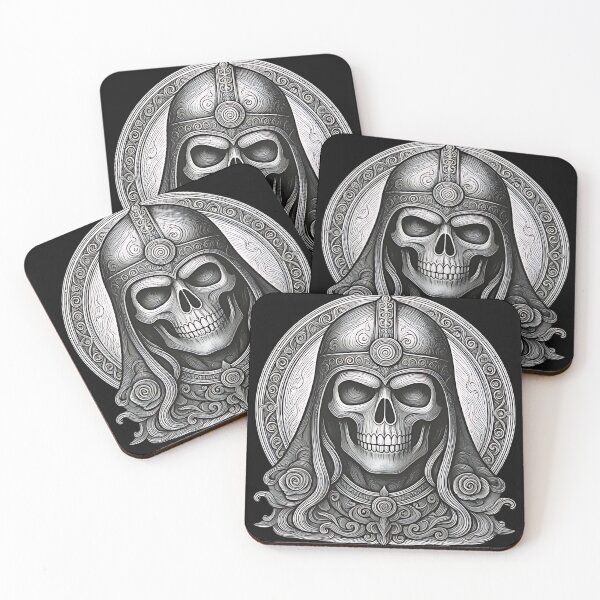 Item preview, Gothic Death Knight | Undead Paladin with Roses Etching designed and sold by DarkOriginArts.