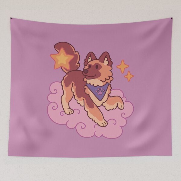 Item preview, German shepherd herding stars designed and sold by Erika Vaigel Creations.