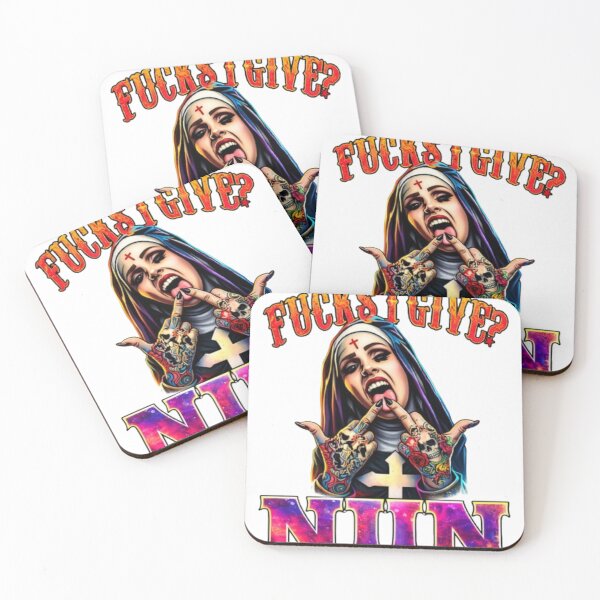Item preview, Zero Fucks I Give Nun Design designed and sold by PrintWavePro.