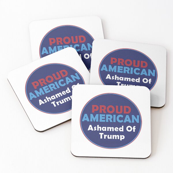 Item preview, Proud American Ashamed Of Trump designed and sold by Anja Gillette.