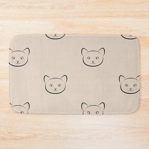 Item preview, Line Art Cat Illustration Pattern designed and sold by OG-Graphics.