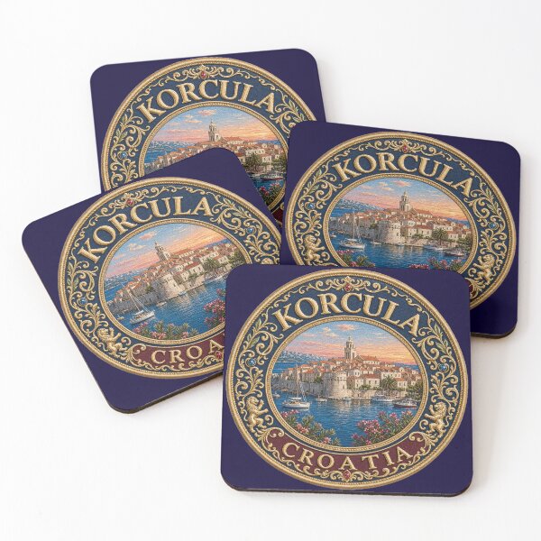 Item preview, Korčula, Croatia – Old Town, Church Tower & Adriatic Port designed and sold by Girih.