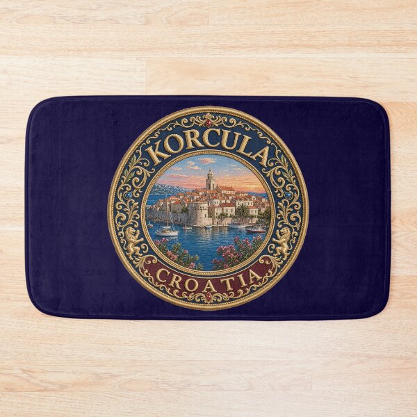 Item preview, Korčula, Croatia – Old Town, Church Tower & Adriatic Port designed and sold by Girih.