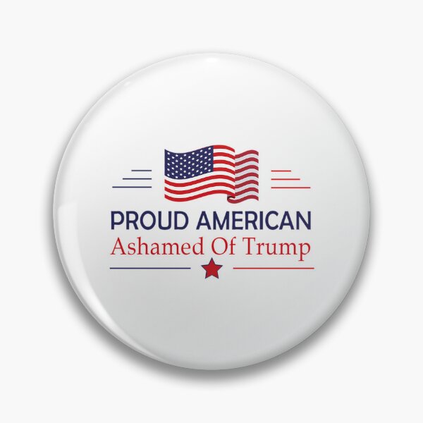 Item preview, Proud American Ashamed Of Trump designed and sold by Anja Gillette.