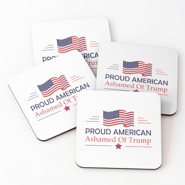 Item preview, Proud American Ashamed Of Trump designed and sold by Anja Gillette.