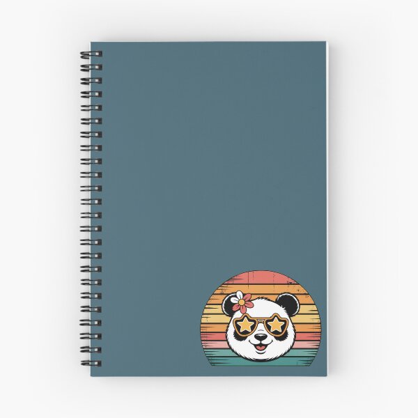Item preview, Cute Panda Girl with Star Sunglasses – Retro Panda Design designed and sold by Biedroneczka.