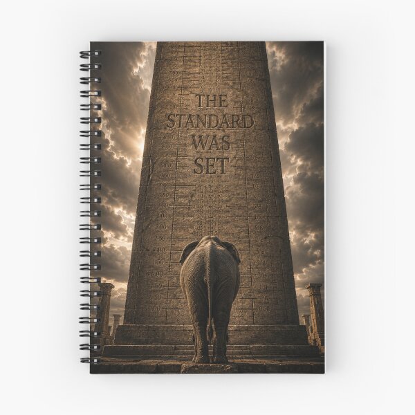 Item preview, Founder Sets Foundation Elephant Brutalist Tectonic Industrial Art Print designed and sold by SavannaStrikes.