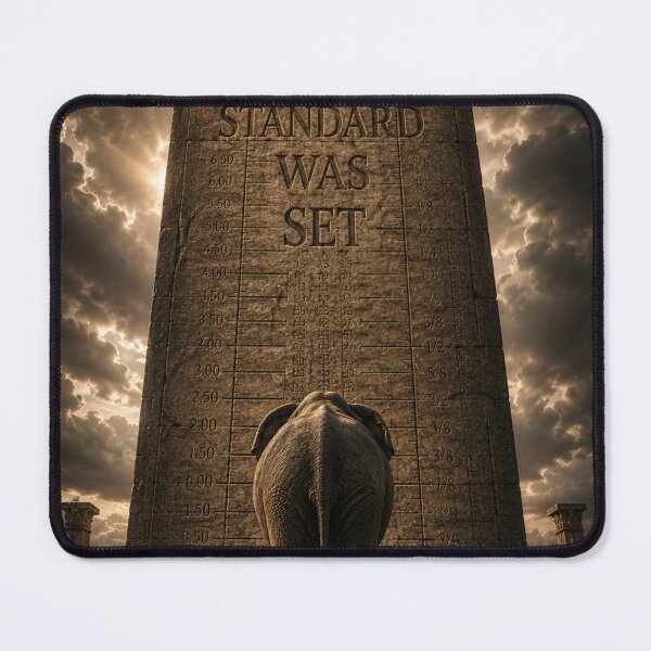 Item preview, Founder Sets Foundation Elephant Brutalist Tectonic Industrial Art Print designed and sold by SavannaStrikes.