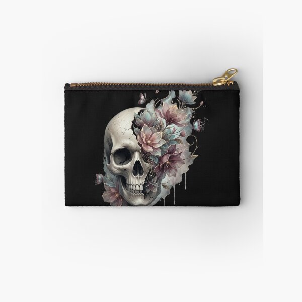 Item preview, Blooming Beyond Death | Surreal Floral Skull Art designed and sold by smailait.