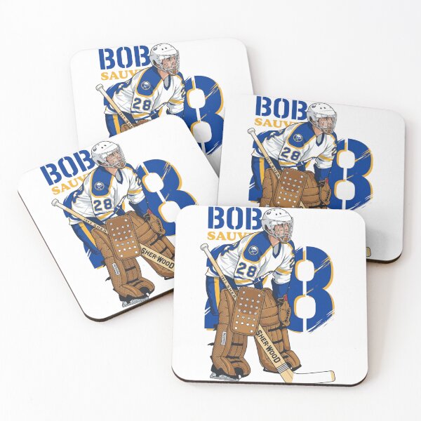 Item preview, Bob Sauve #28 - Buffalo Hockey Legend - Retro Goalie Art designed and sold by Thogan0416.