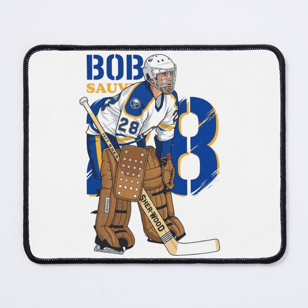 Item preview, Bob Sauve #28 - Buffalo Hockey Legend - Retro Goalie Art designed and sold by Thogan0416.