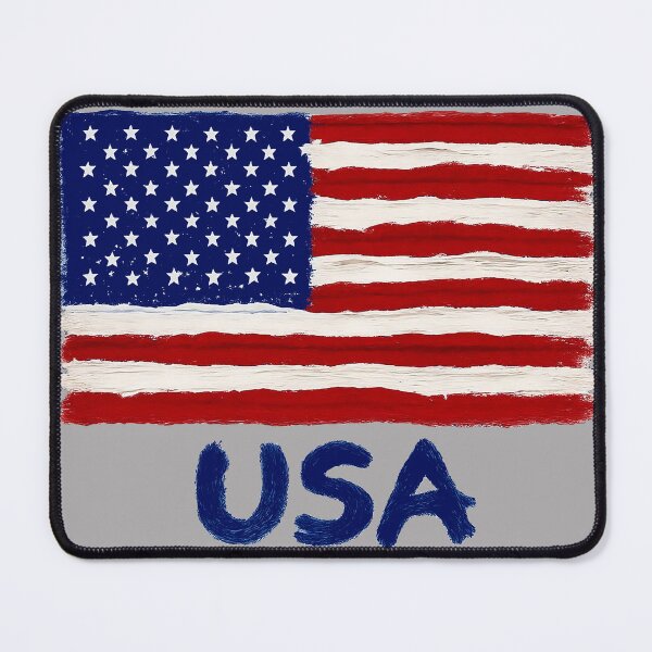 Item preview, USA Flag Artistic Paint Brush Strokes - Patriotic American Pride designed and sold by Wild-way Art.