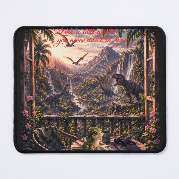 Item preview, Like a Little World You Never Want to Leave – Cozy Dino Jungle Aesthetic designed and sold by Aimetoi.