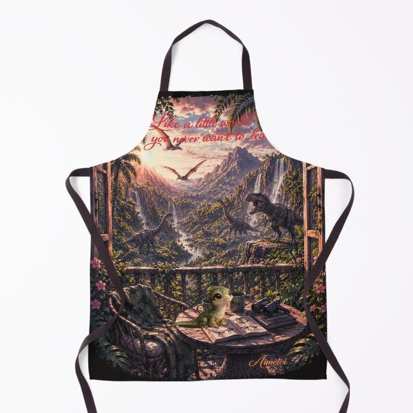 Item preview, Like a Little World You Never Want to Leave – Cozy Dino Jungle Aesthetic designed and sold by Aimetoi.