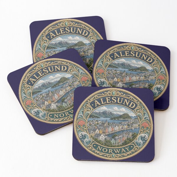 Item preview, Ålesund, Norway – Art Nouveau facades, harbor & fjord landscape designed and sold by Girih.