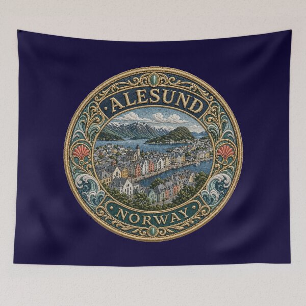 Item preview, Ålesund, Norway – Art Nouveau facades, harbor & fjord landscape designed and sold by Girih.