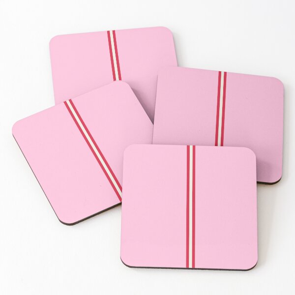 Item preview, COTTON CANDY PINK, RED & CREAM Central Vertical 3 STRIPES designed and sold by RachelMacht.