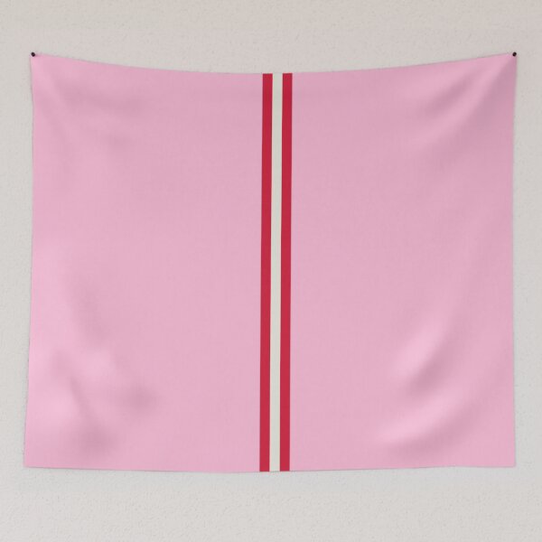 Item preview, COTTON CANDY PINK, RED & CREAM Central Vertical 3 STRIPES designed and sold by RachelMacht.