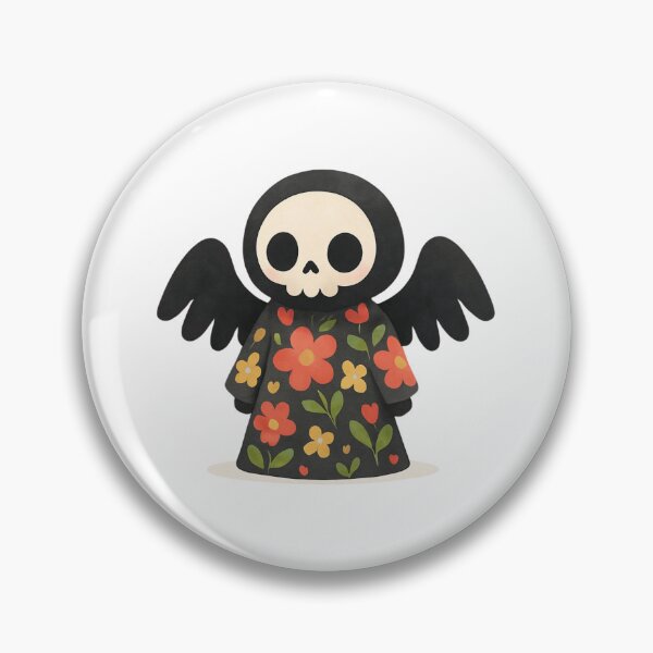 Item preview, Death with flowers designed and sold by uunaa.