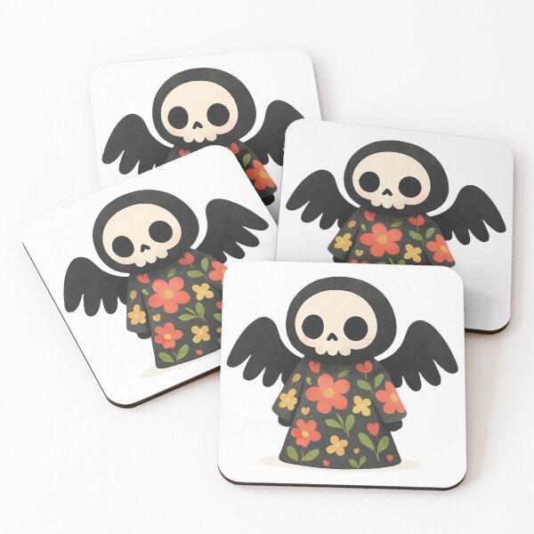 Item preview, Death with flowers designed and sold by uunaa.