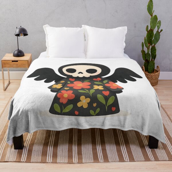 Item preview, Death with flowers designed and sold by uunaa.