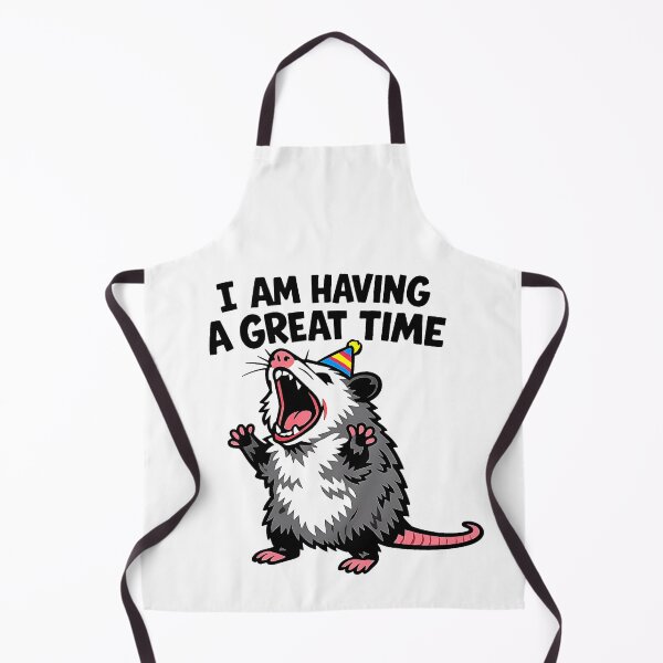Item preview, I Am Having A Great Time Screaming Opossum Meme designed and sold by LumePrint.