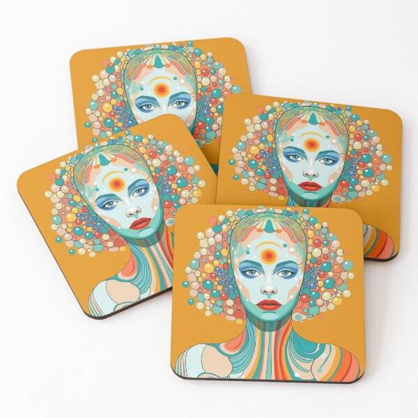 Item preview, Pop Art Graphic Woman Portrait Colorful Festival designed and sold by G-M-Designs.