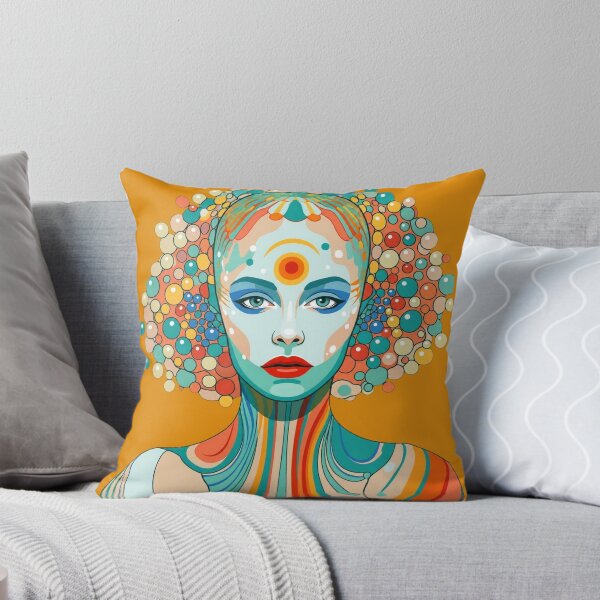 Item preview, Pop Art Graphic Woman Portrait Colorful Festival designed and sold by G-M-Designs.